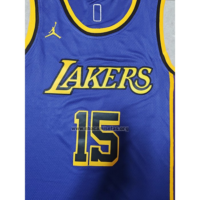 Camiseta Los Angeles Lakers Austin Reaves NO 15 Statement 2022-23 Violeta
